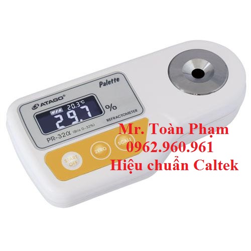 HIỆU CHUẨN KHÚC XẠ KẾ ĐO ĐỘ NGỌT HIỂN THỊ SỐ ATAGO PR32 DIGITAL REFRACTOMETER DISPLAY NUMBERS