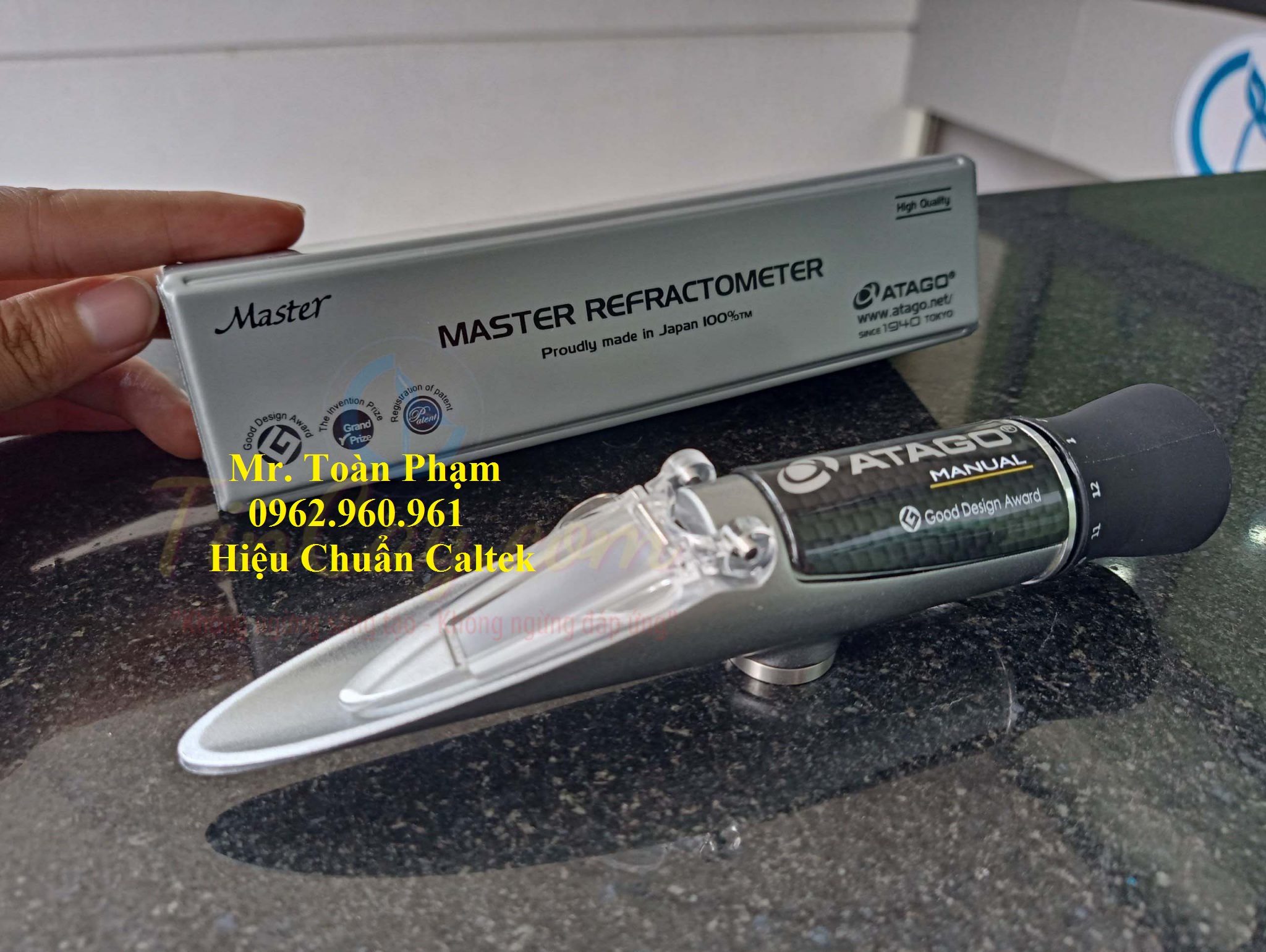 HIỆU CHUẨN KHÚC XẠ KẾ ĐO ĐỘ NGỌT MASTER 53M ATAGO REFRACTOMETER CALIBRATION MASTER 53M ATAGO