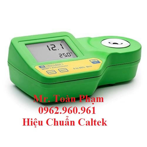 HIỆU CHUẨN MÁY ĐO ĐỘ NGỌT MILWAUKEE MA871 REFRACTOMETER CALIBRATION